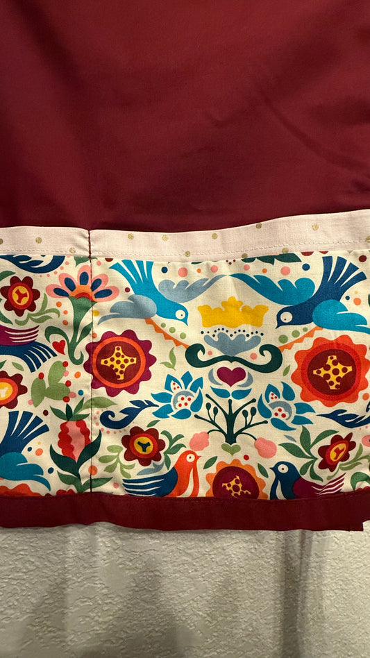 Multipurpose Apron - Palomas (burgandy)