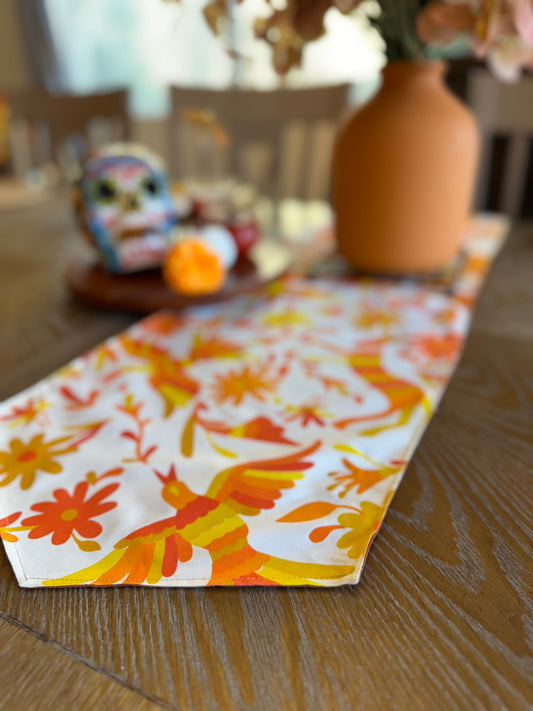 Otomi inspired (printed) Table Runner (yellow)