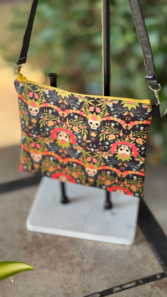 Calaveras y Cempasuchitl Zipper Bag