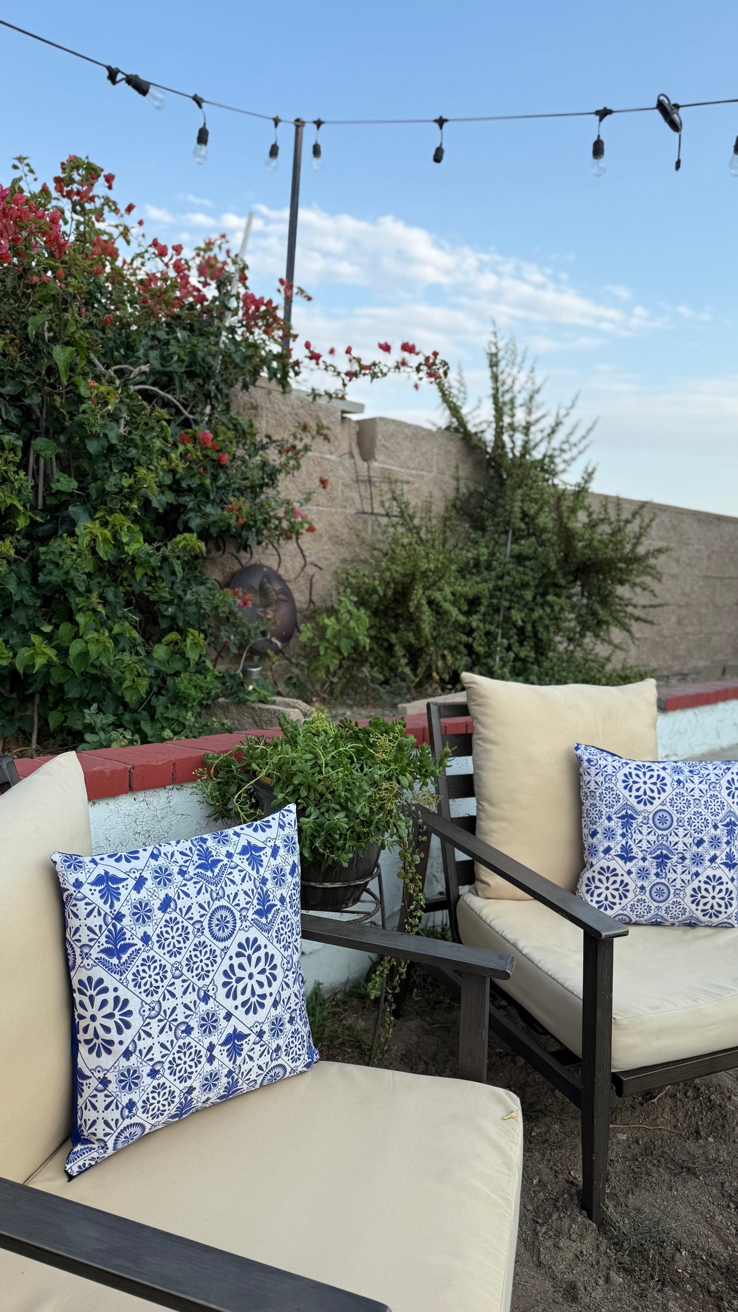 Azul Talavera Decorative Pillow
