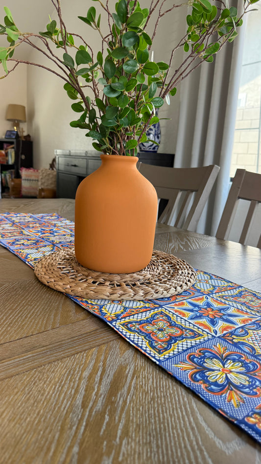Spanish Tiles Table Runner