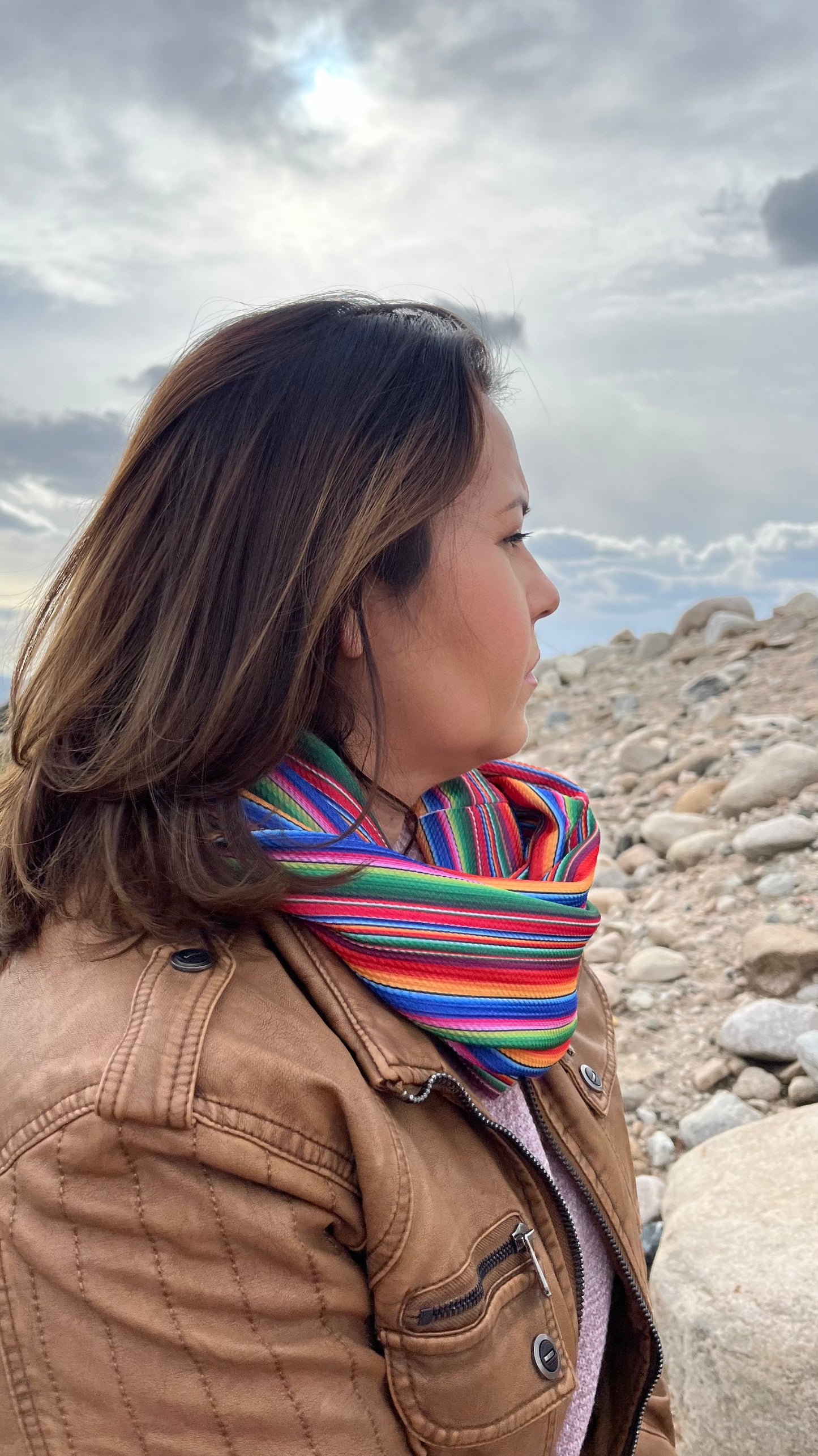 Sarape Inspired Infinity Scarf