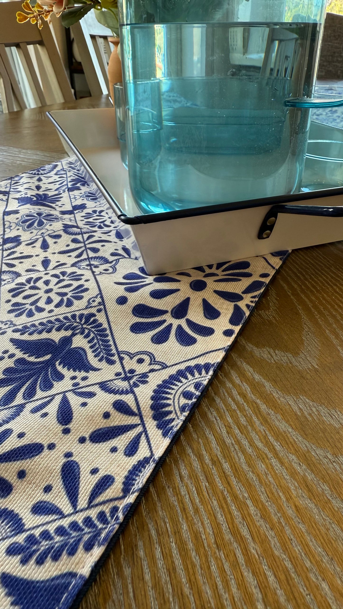 Azul Talavera Table Runner