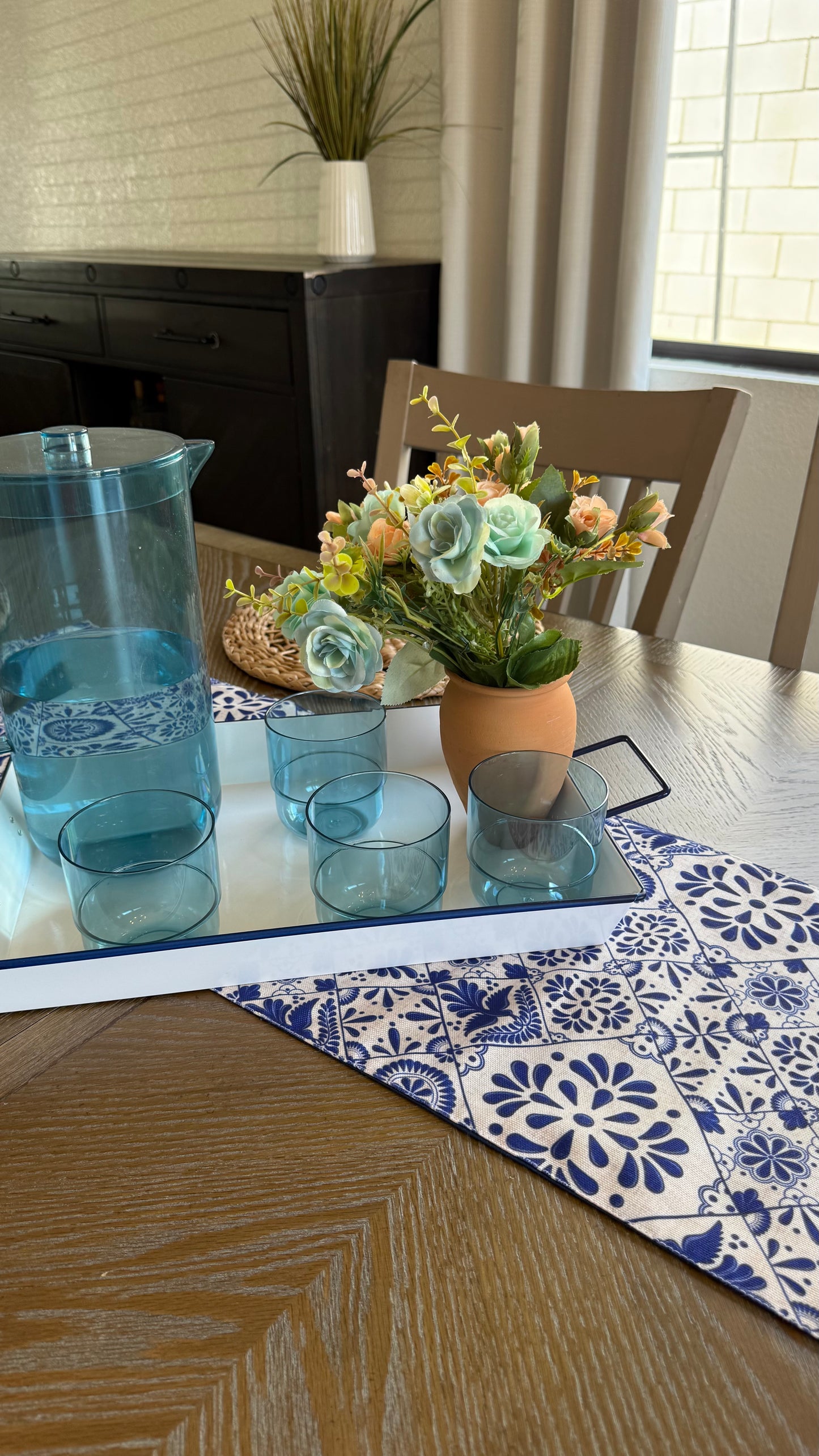 Azul Talavera Table Runner