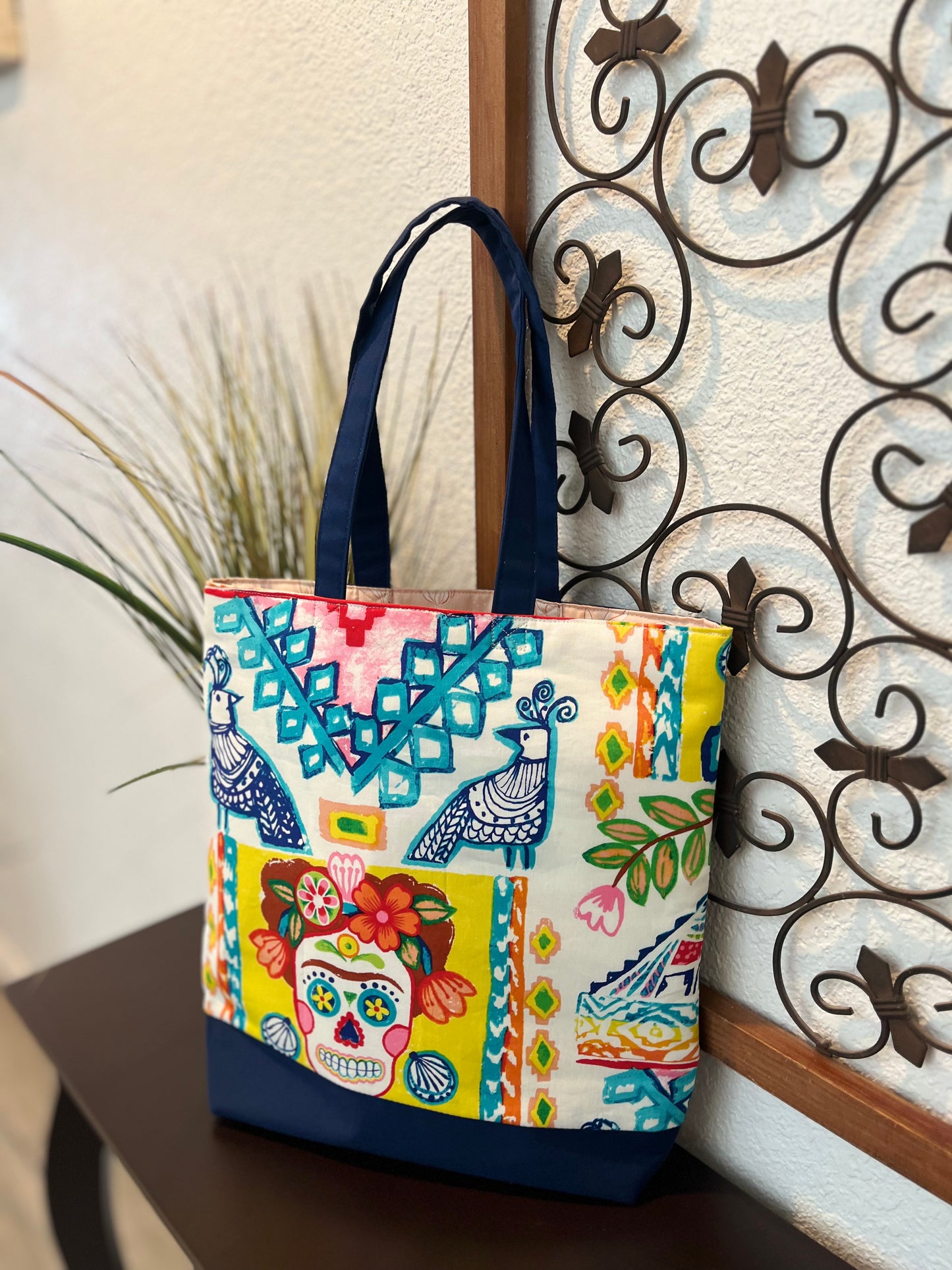 Catrina Tote - yellow/blue