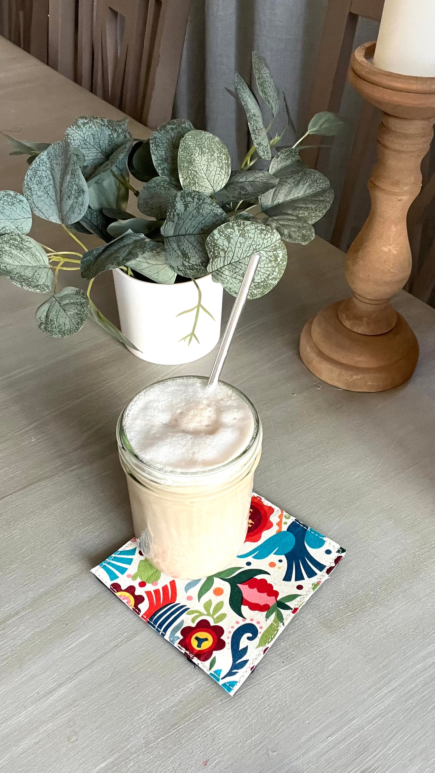 Garden of Flowers Fabric Coasters