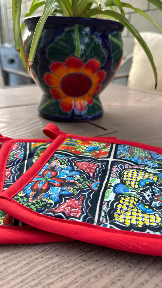 Mexican Talavera inspired Pot holder/Trivet