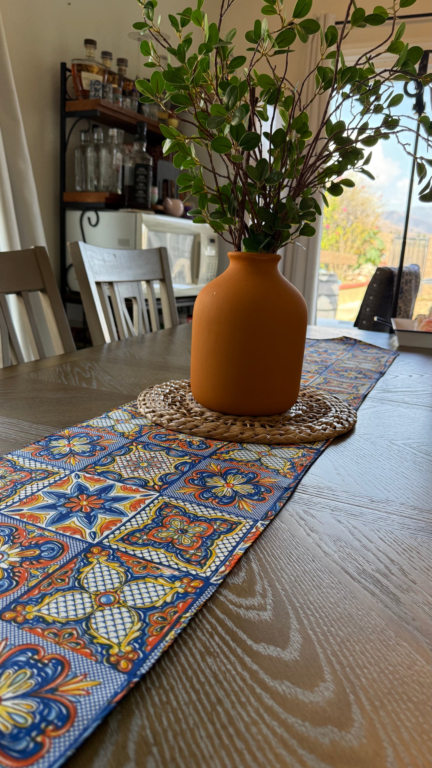 Spanish Tiles Table Runner