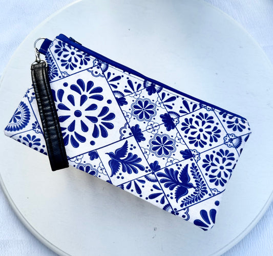 Clutch - Azul Talavera Zipper Bag