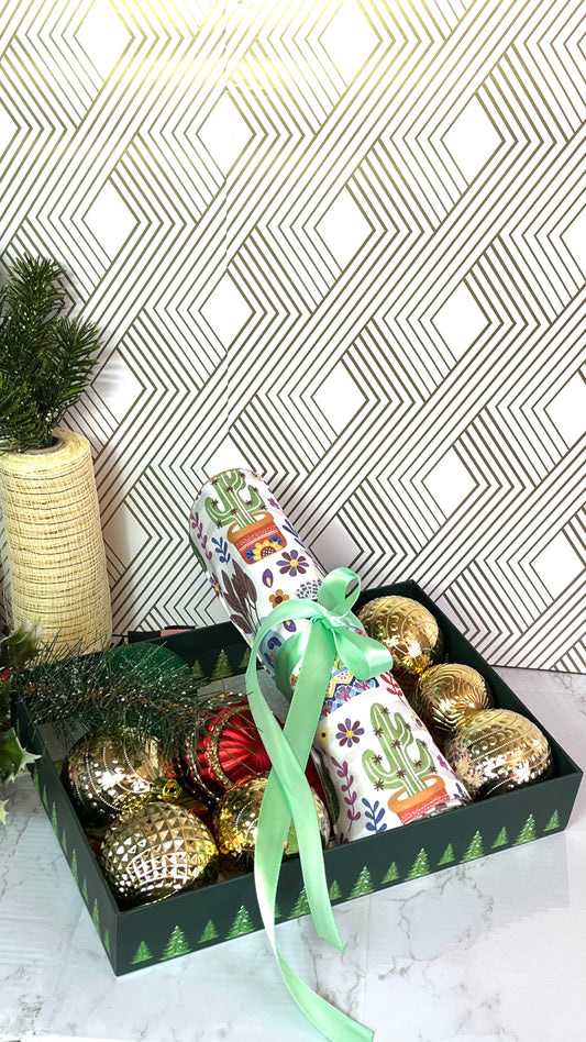 Succulents brush roll and makeup bag