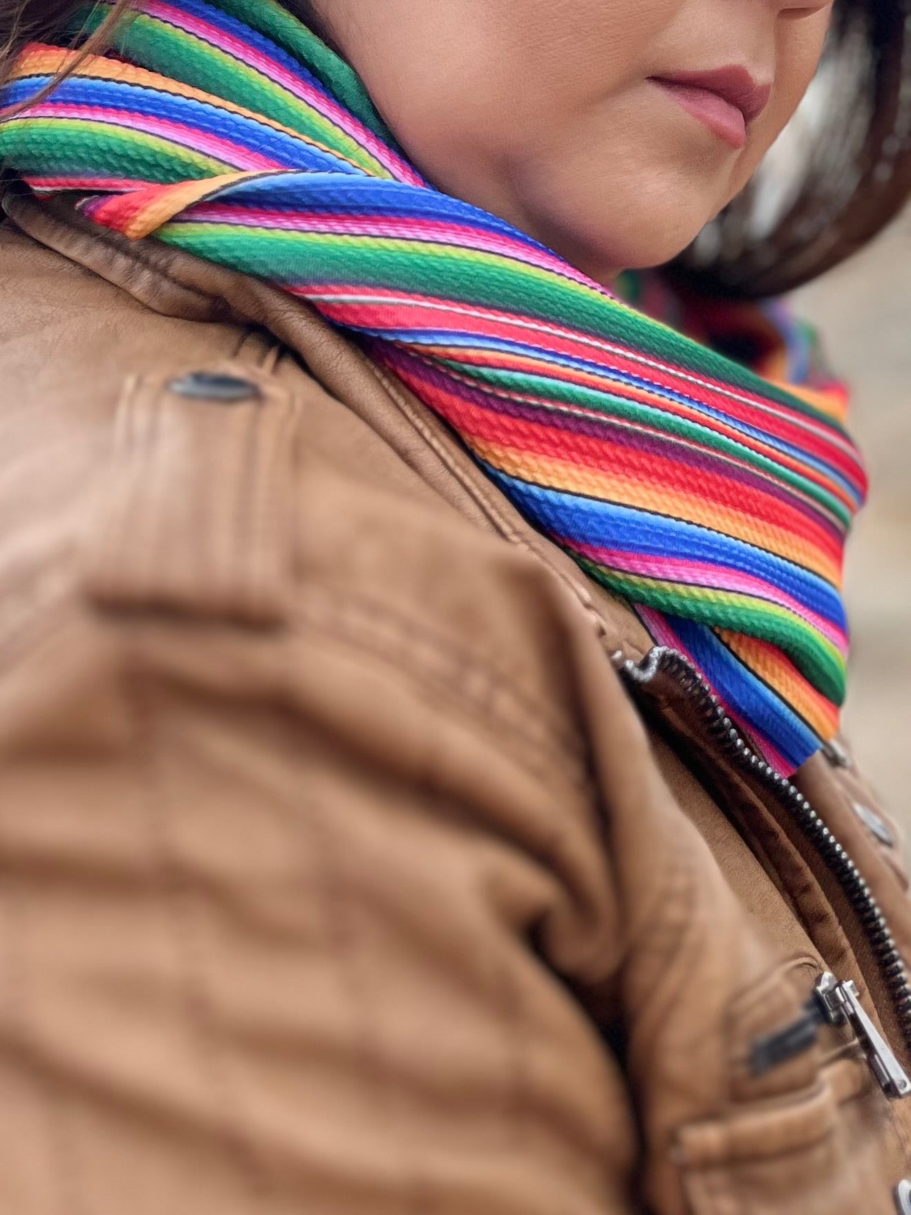 Sarape Inspired Infinity Scarf