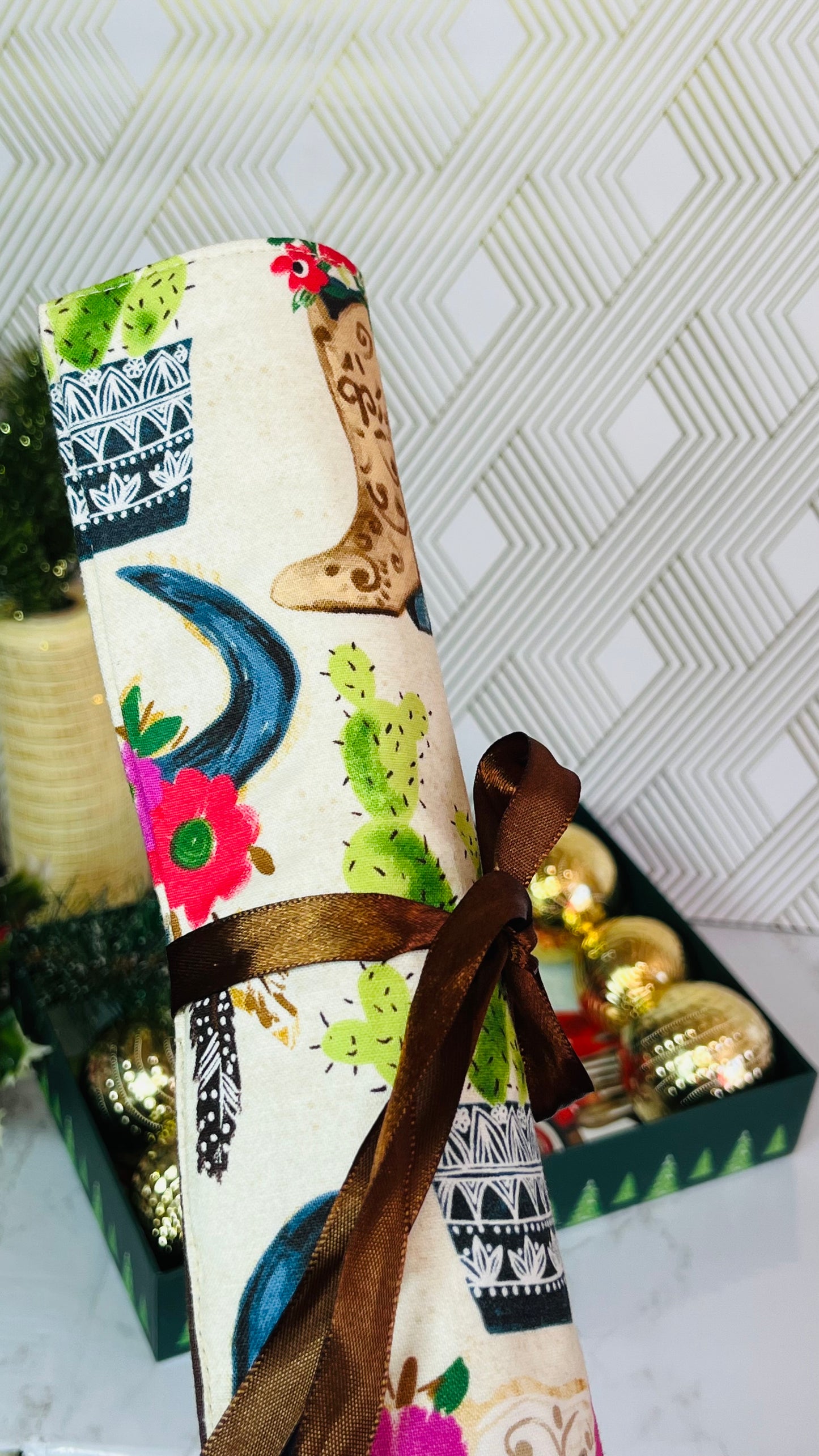 Cowgirl Makeup Bag and Brushroll