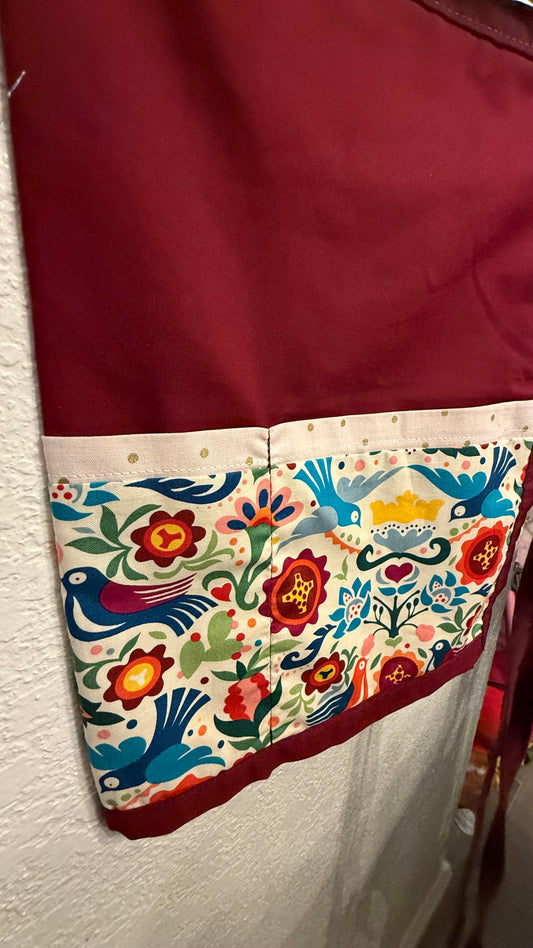 Multipurpose Apron - Palomas (burgandy)