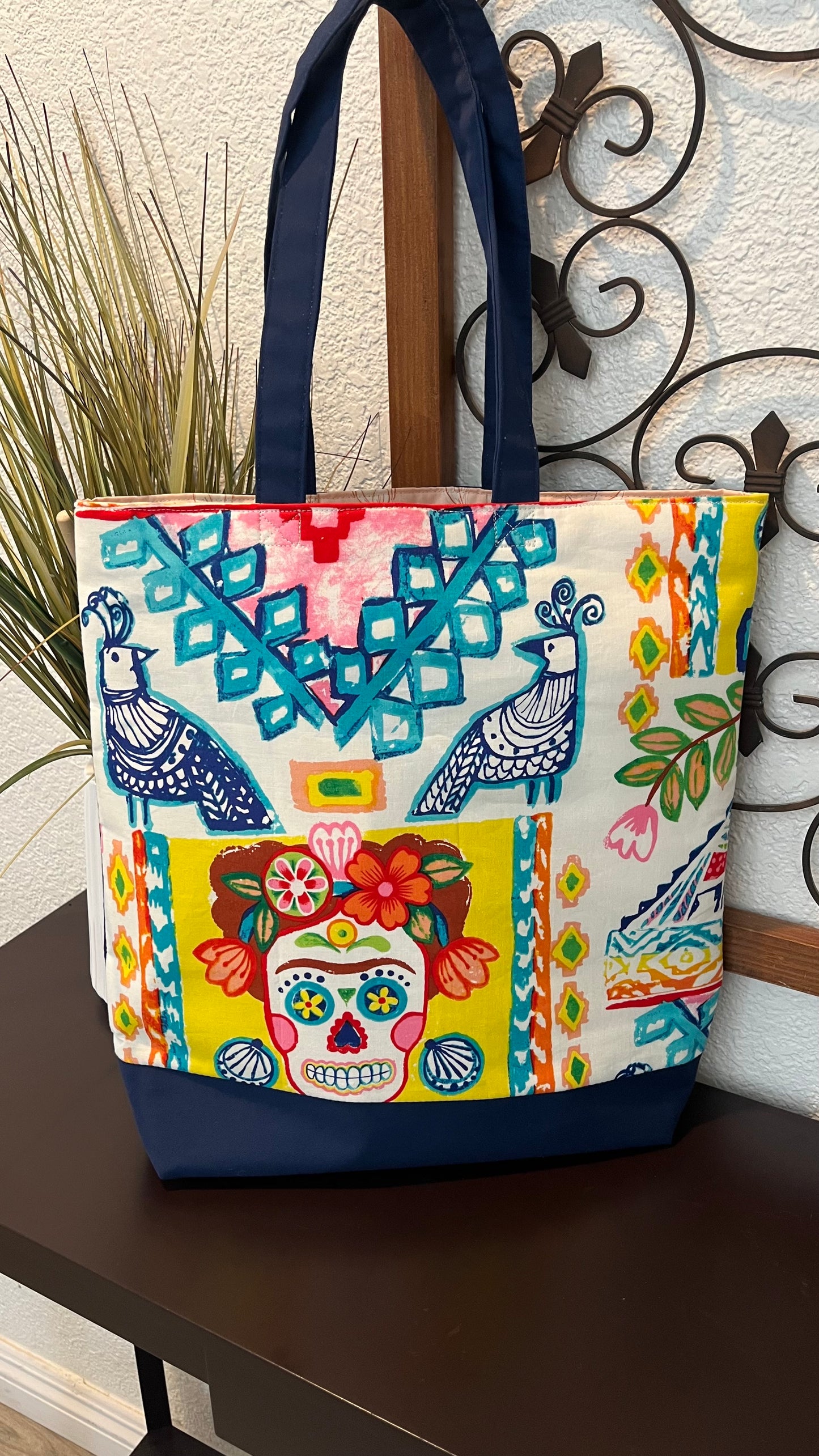 Catrina Tote - yellow/blue