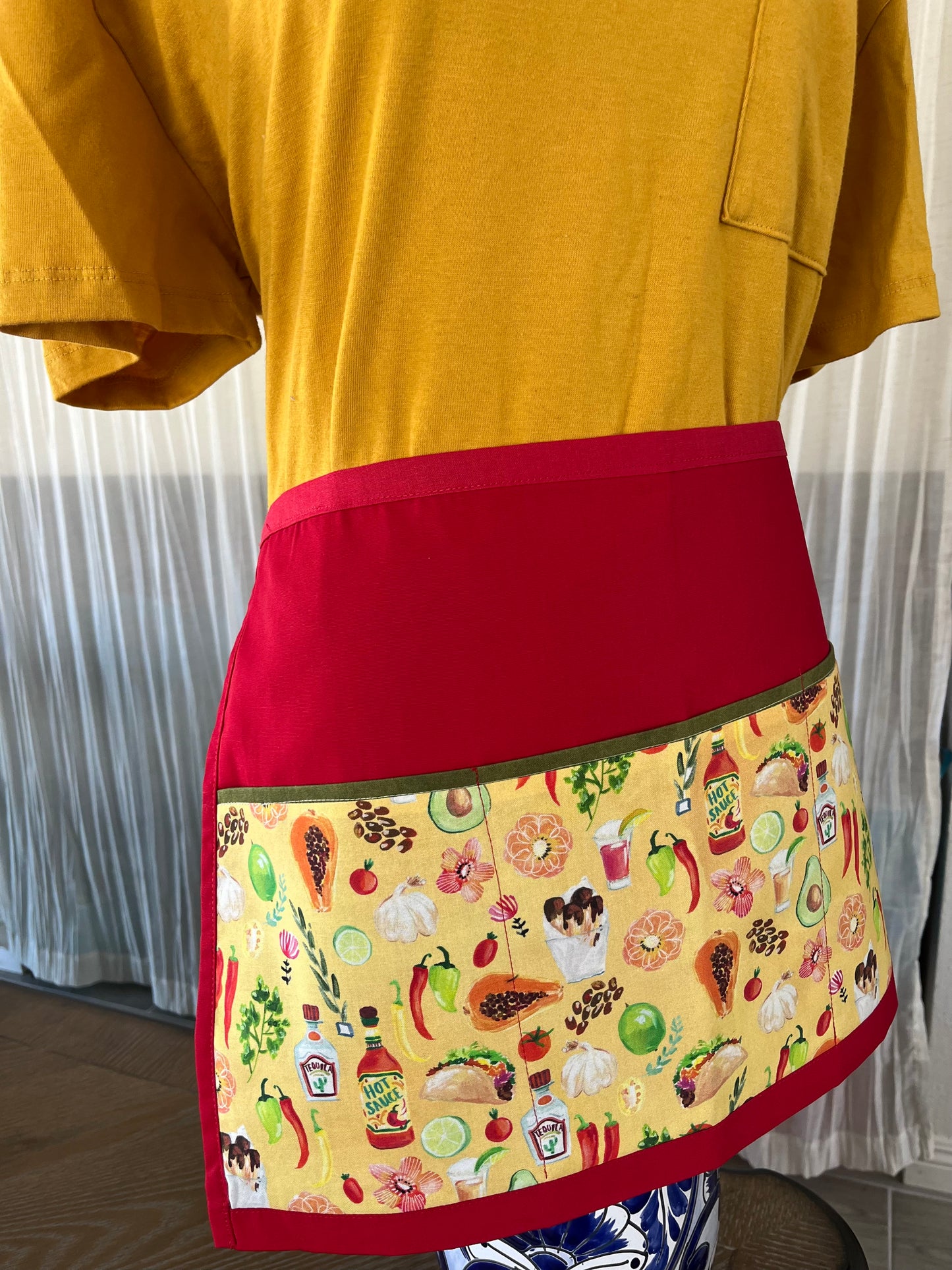 Mi cocina - Multipurpose Apron (Red)
