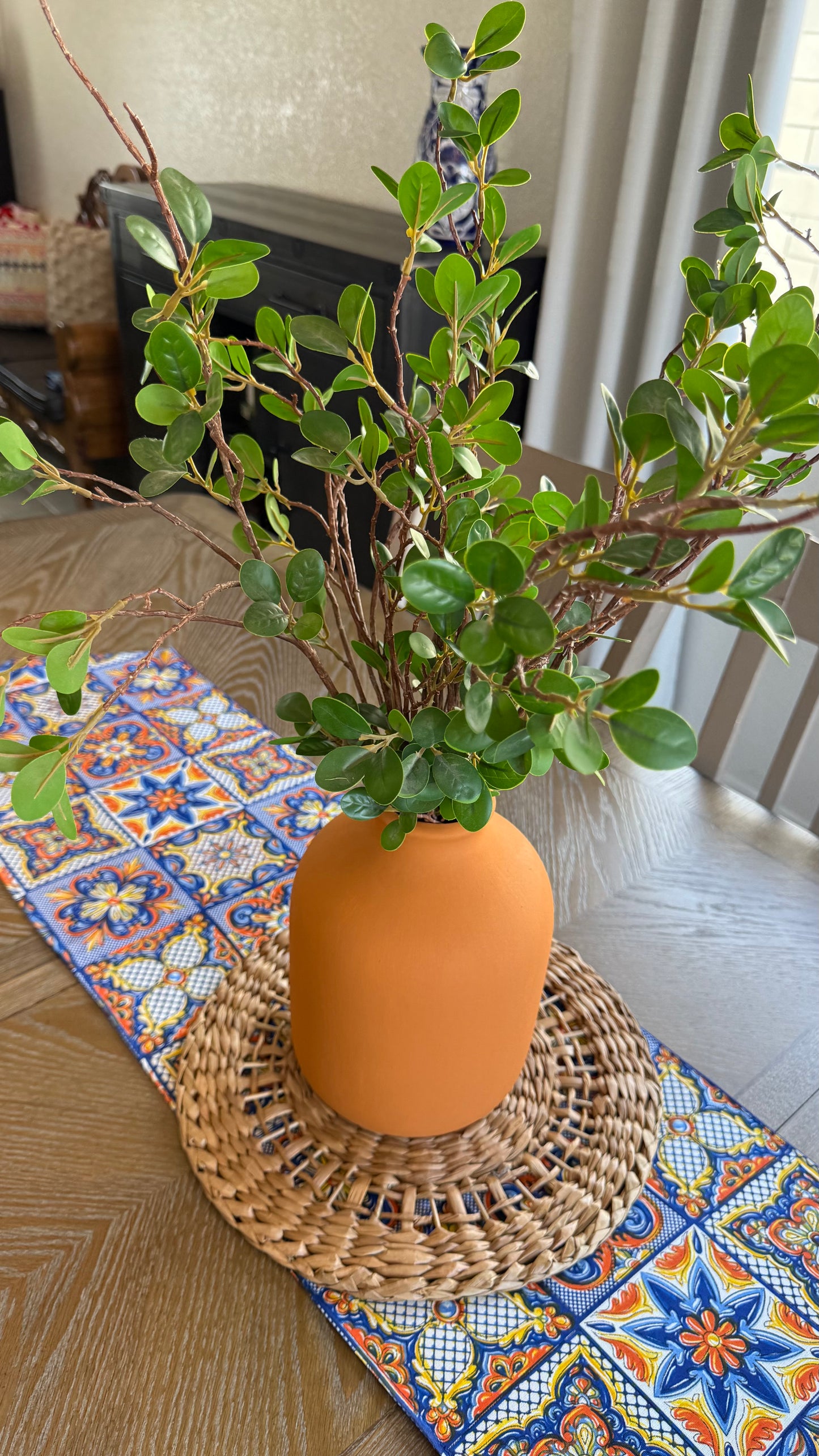 Spanish Tiles Table Runner