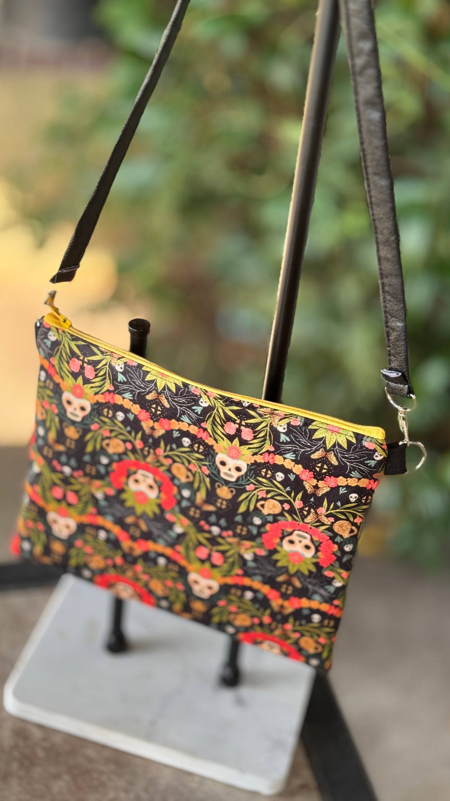 Calaveras y Cempasuchitl Zipper Bag