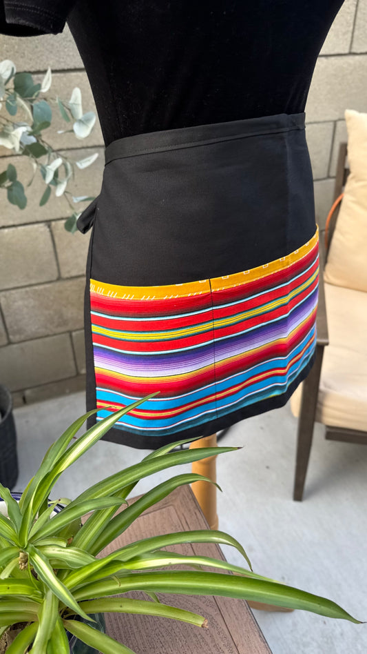 Sarape inspired Multipurpose Apron - (red tones)