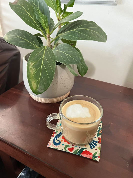 Garden of Flowers Fabric Coasters