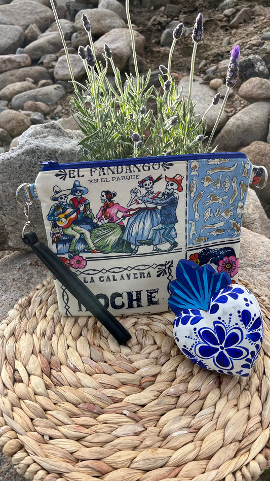 Fandango en el parque Zipper Bag (blue)