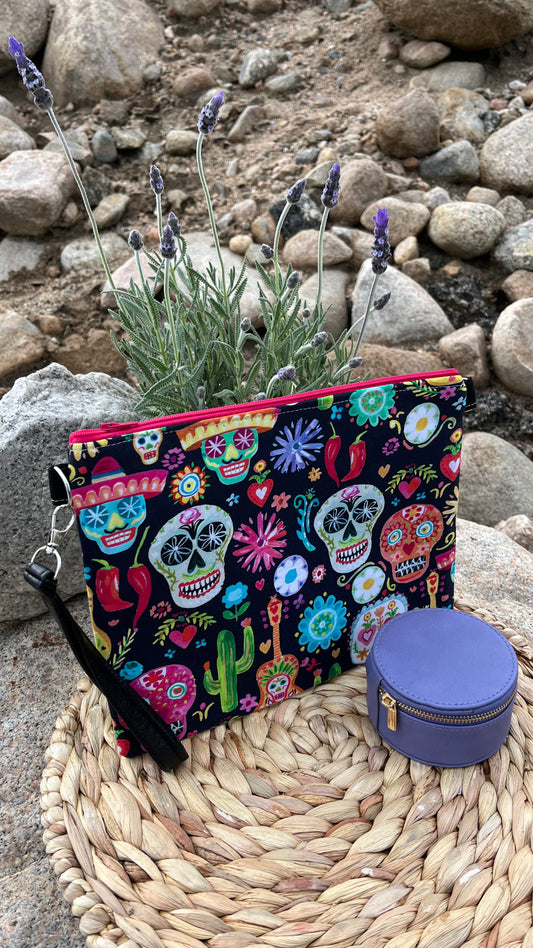 Fiesta de Calaveritas Zipper Bag