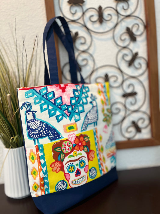Catrina Tote - yellow/blue