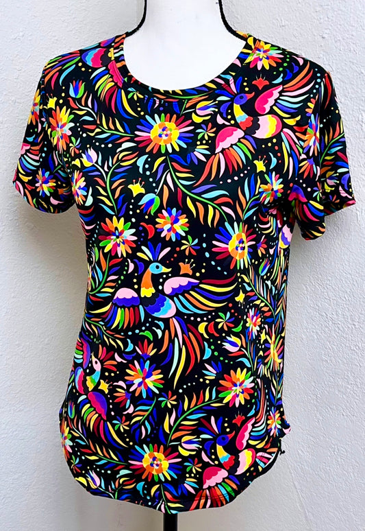 Otomi Printed T-Shirt (black)