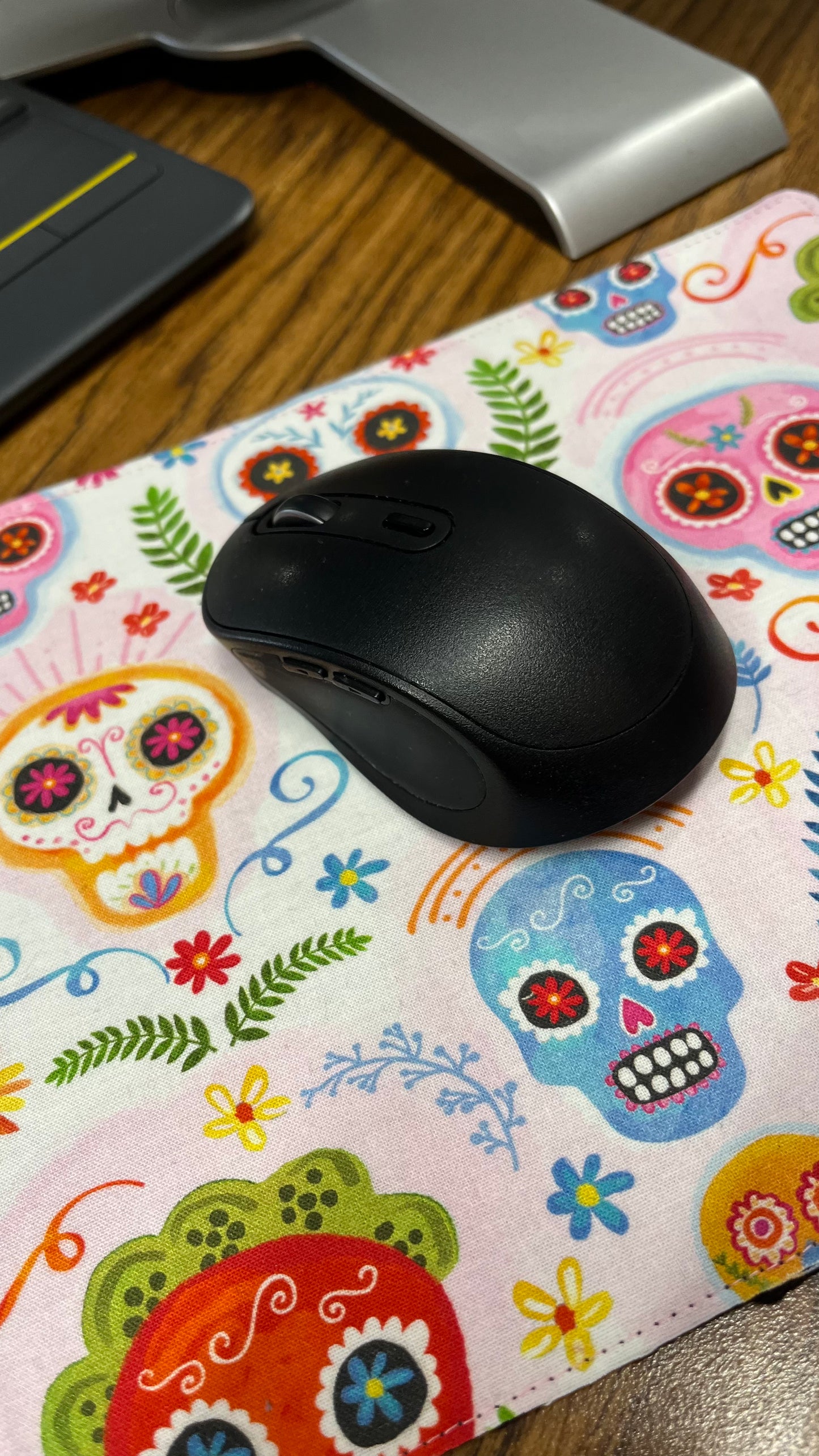 Pink Calaveritas Mouse Pad