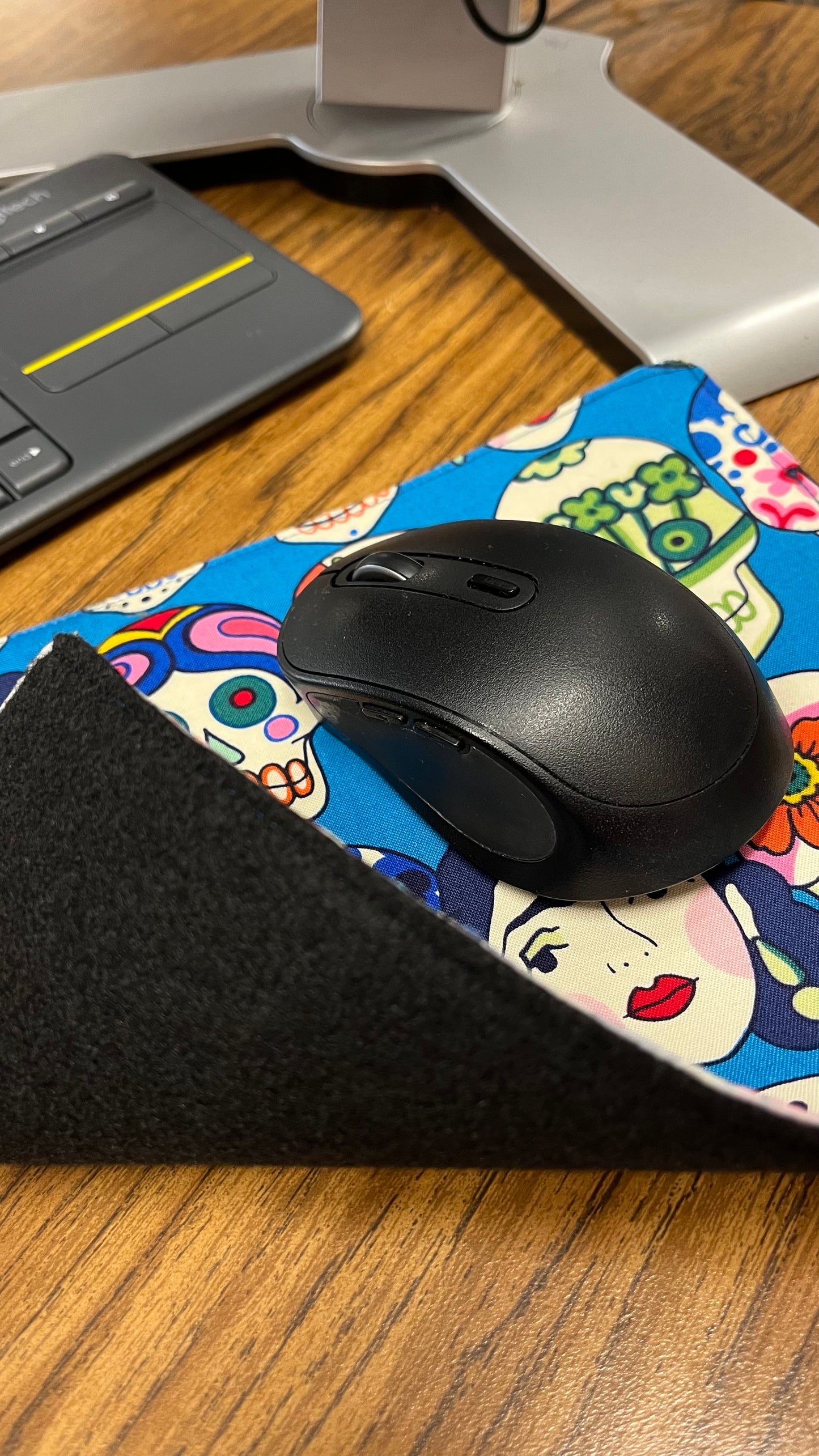 Blue Calaveritas Mouse Pad