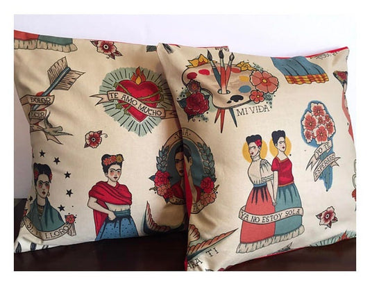 Frida decorative pillow sleeve
