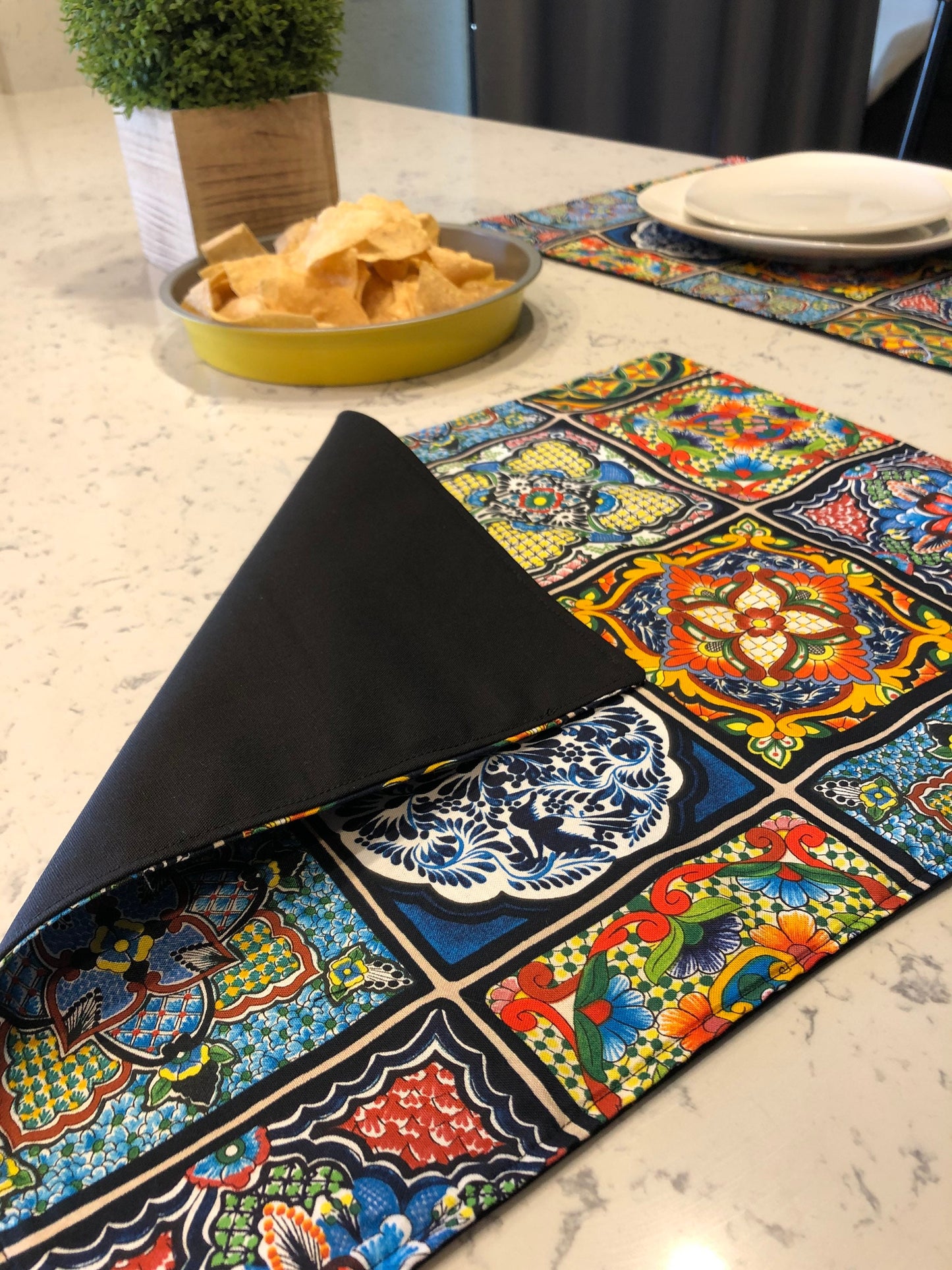 Mexican Talavera Fabric Placemats
