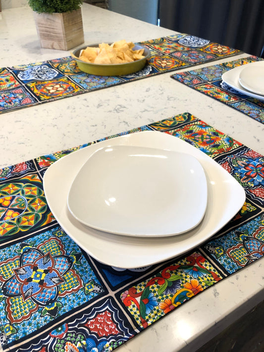 Mexican Talavera Fabric Placemats