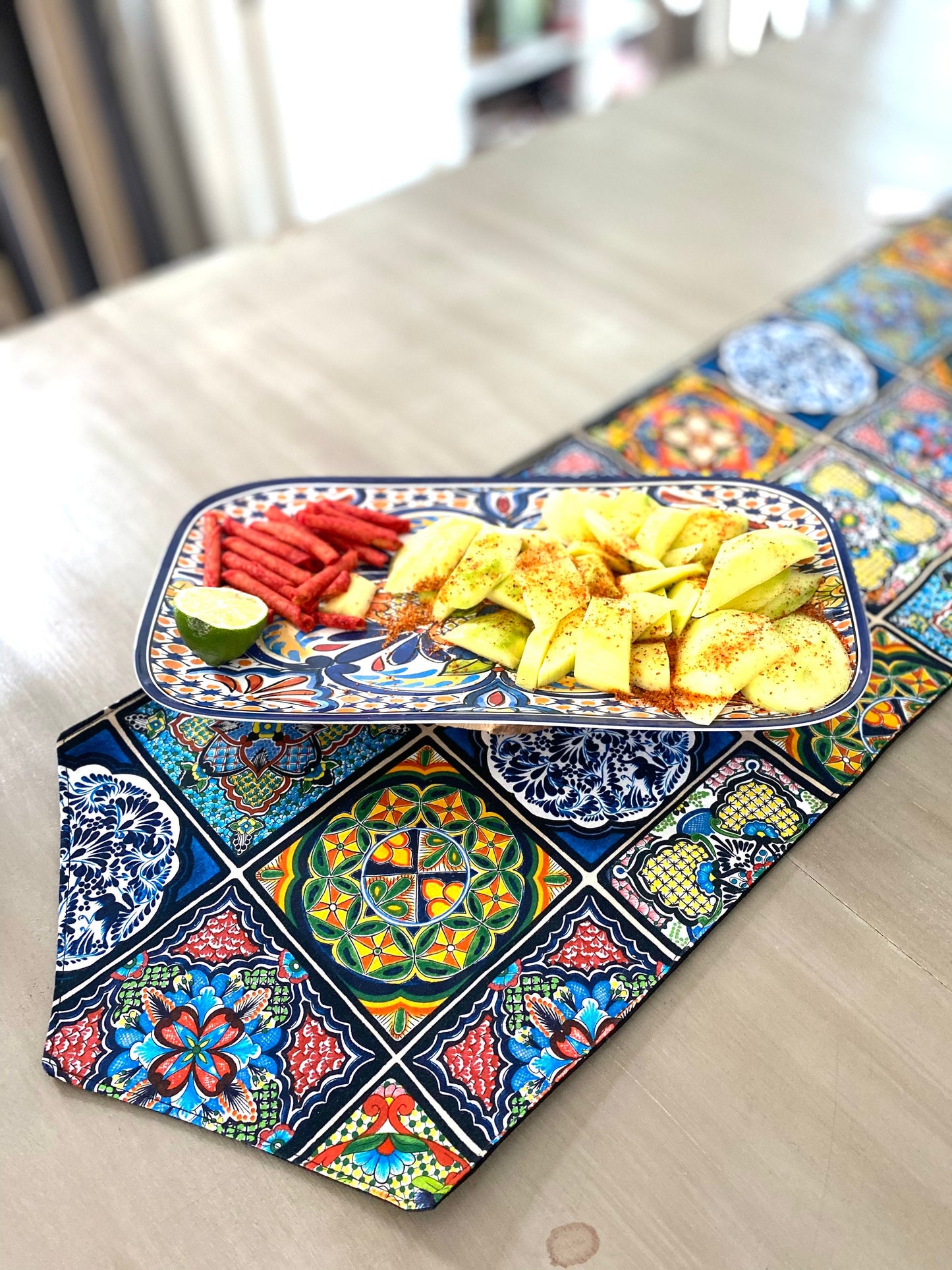 Talavera Tiles Table Runner