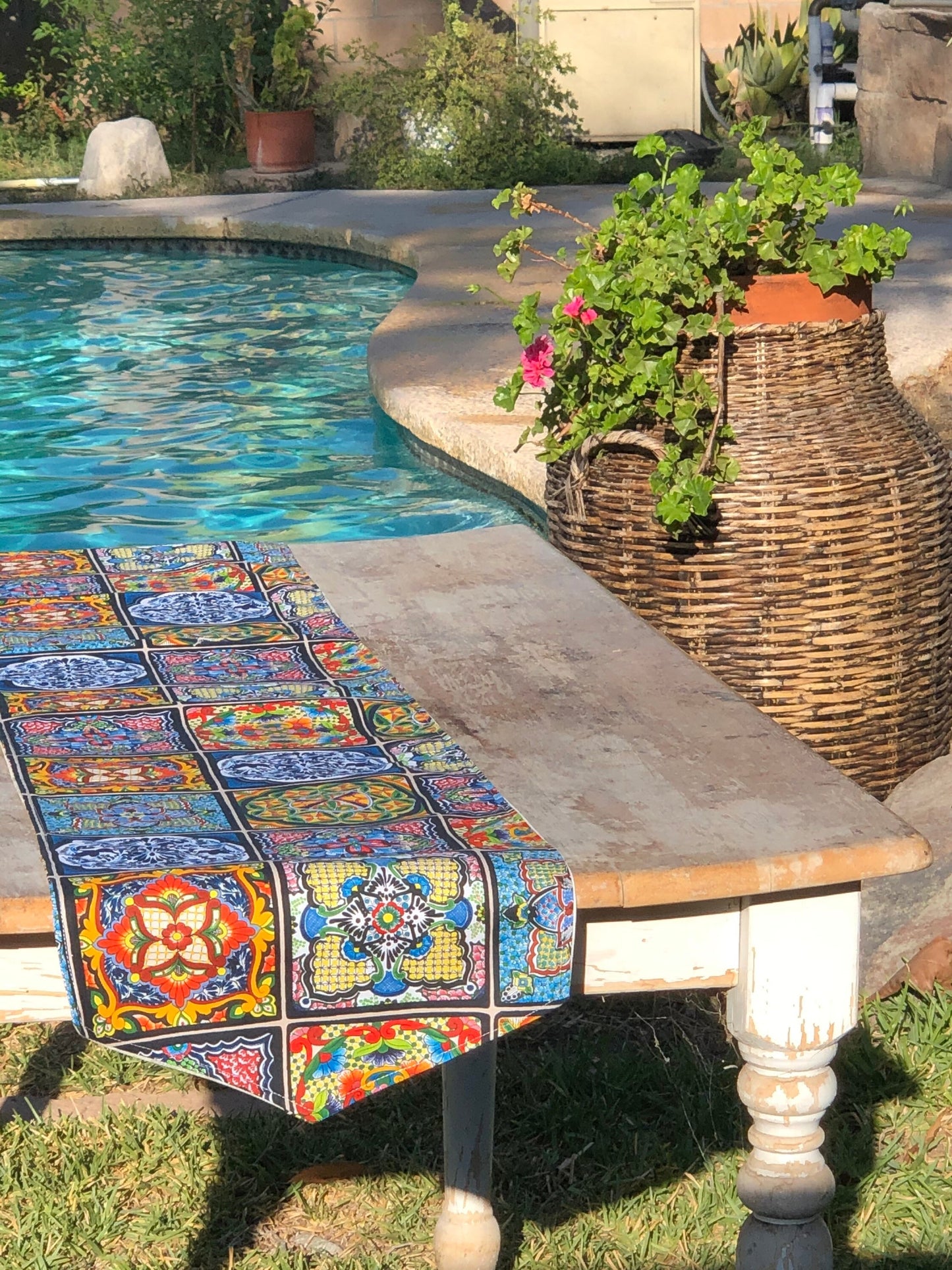 Talavera Tiles Table Runner