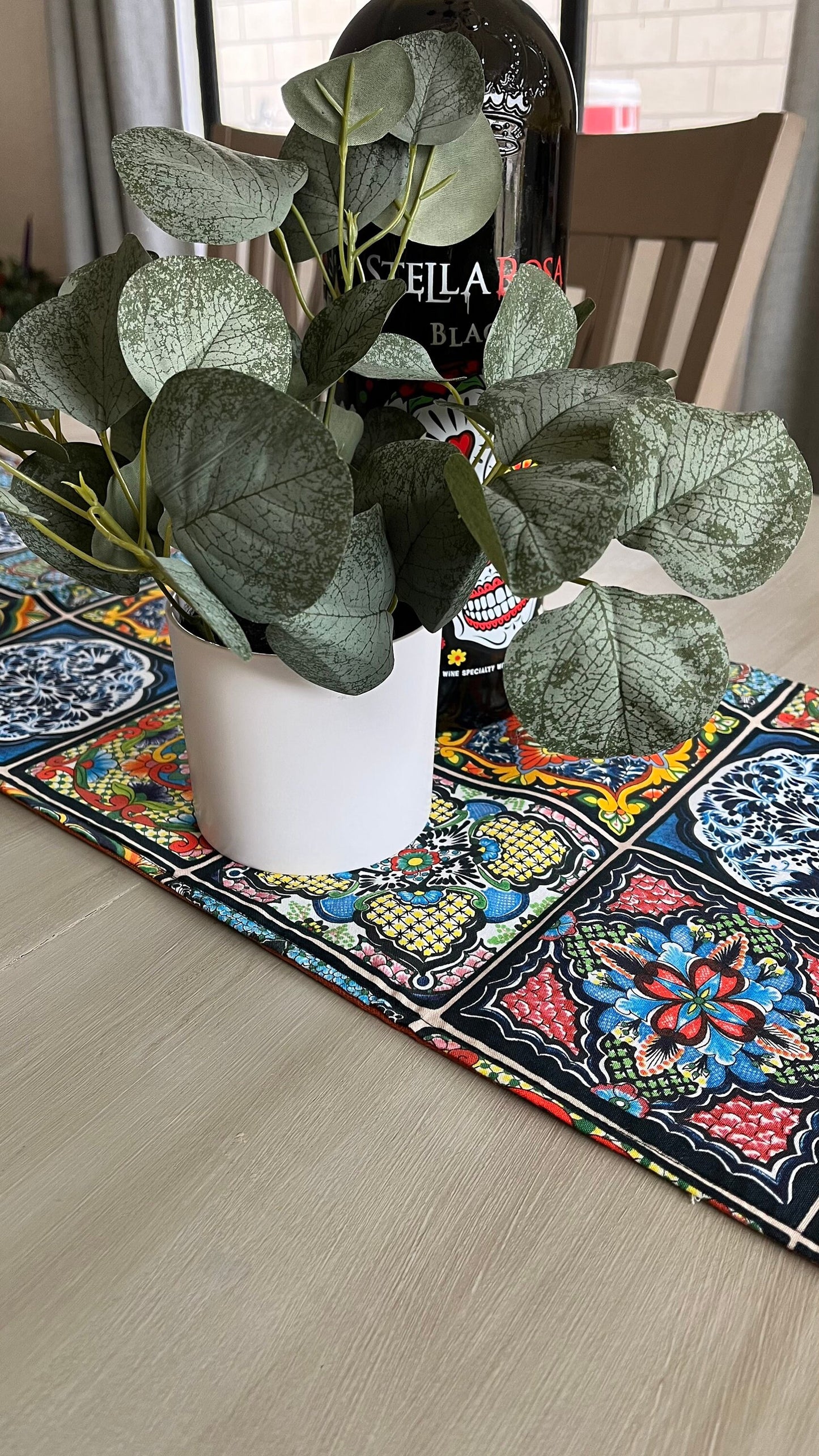 Talavera Tiles Table Runner