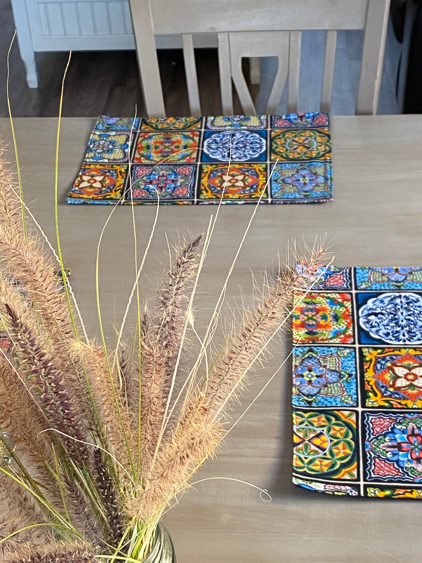 Mexican Talavera Fabric Placemats