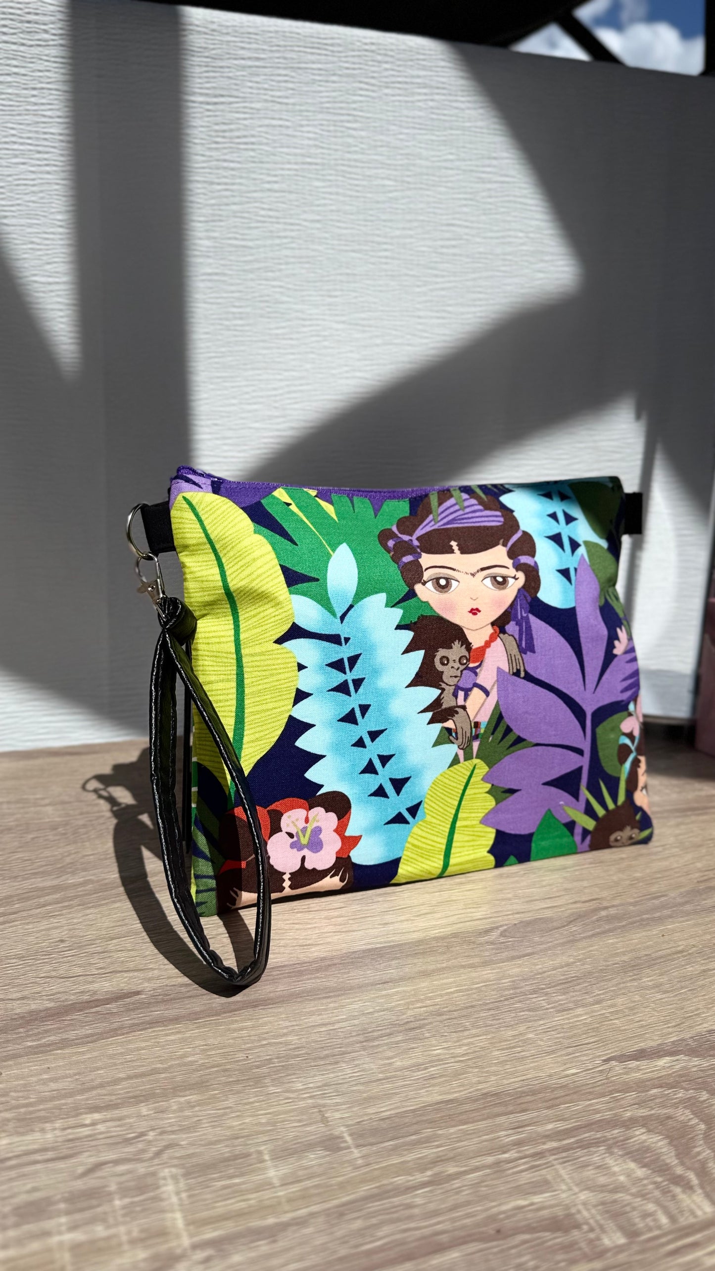 Fridita in the jungle Zipper Bag