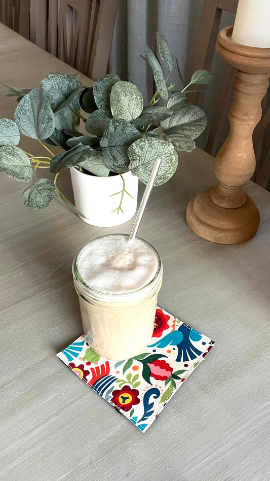 Garden of Flowers Fabric Coasters
