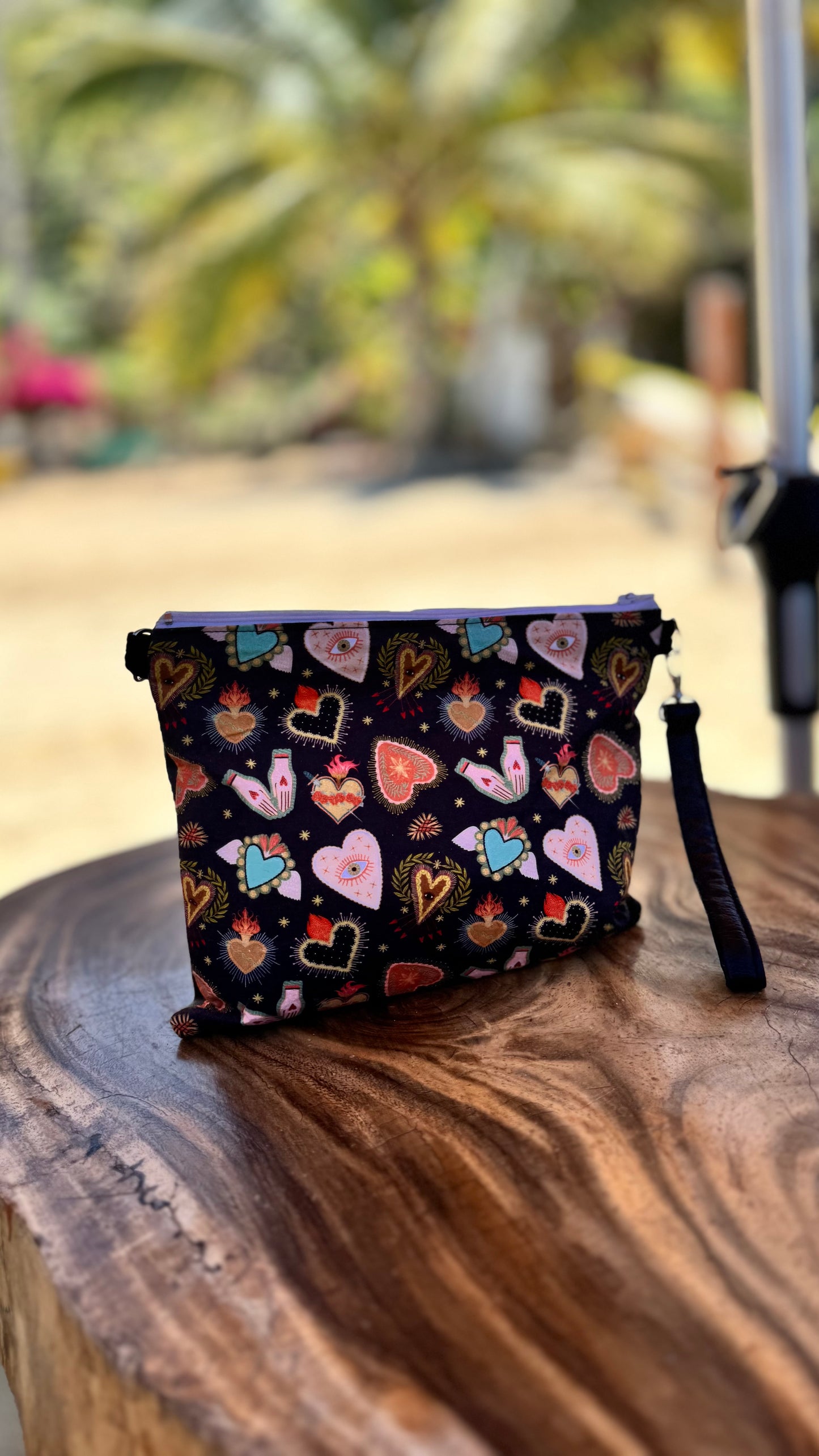 Sacred Hearts Zipper Bag