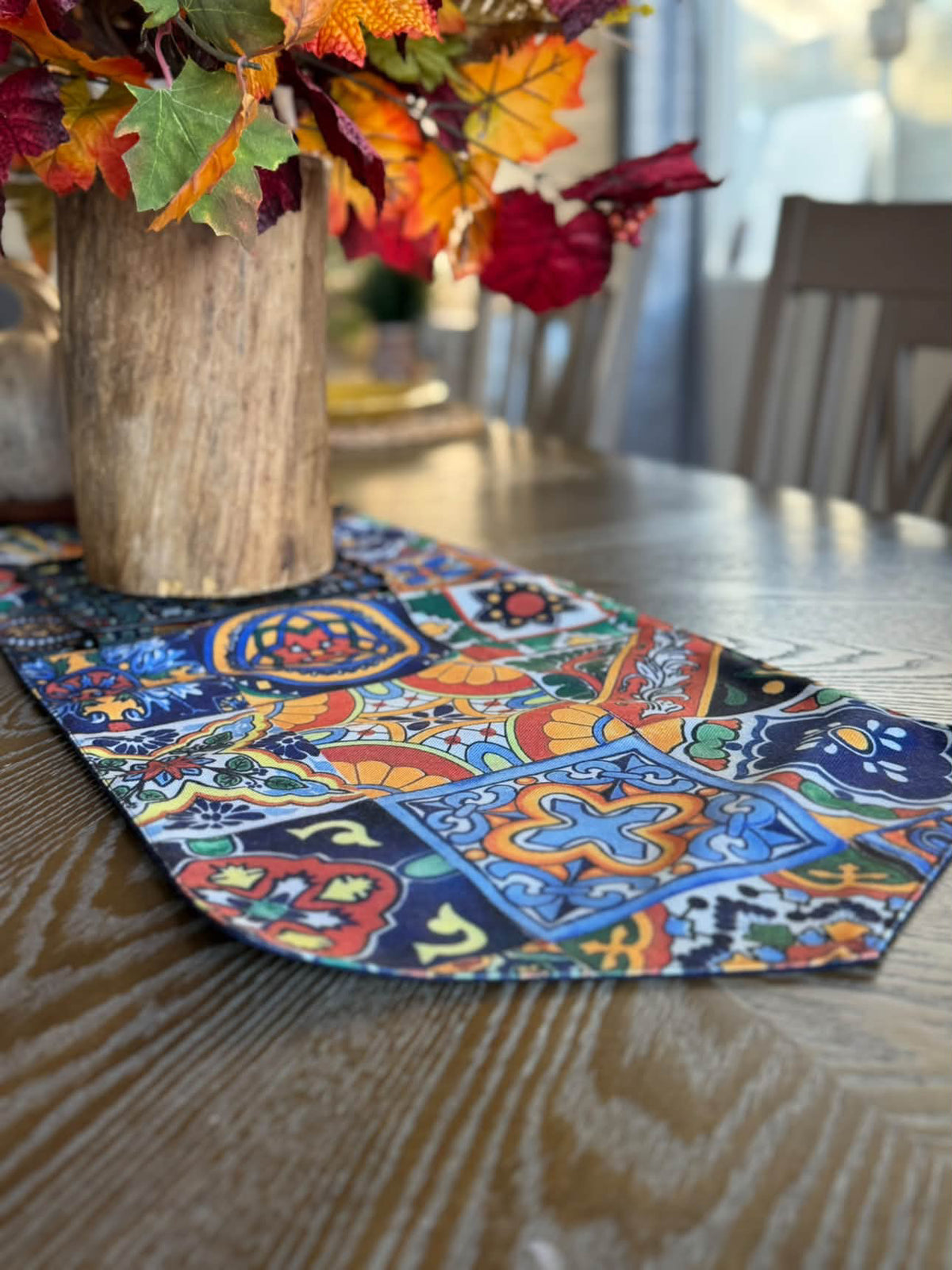 Spanish Tiles Table Runner