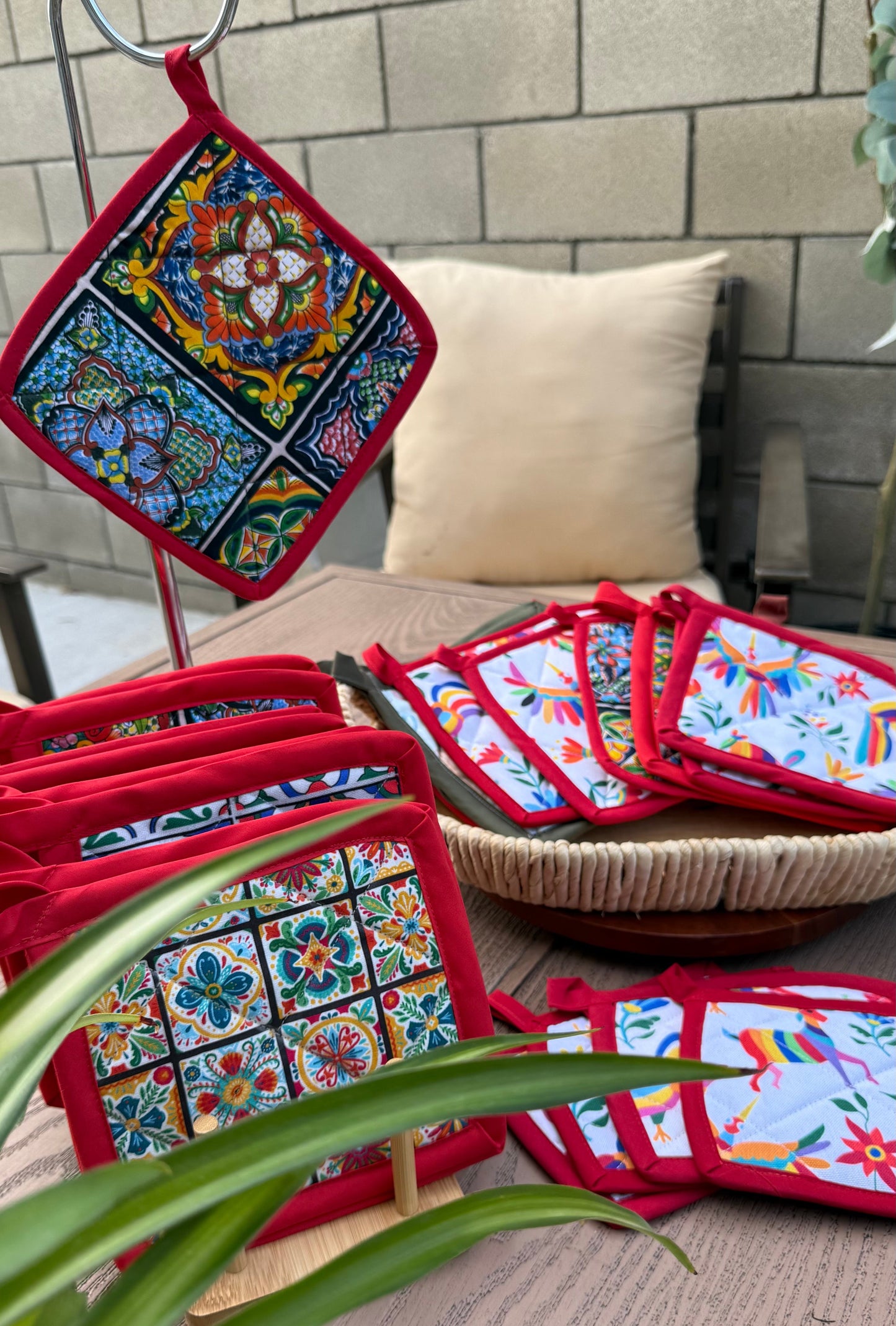 Mexican Talavera inspired Pot holder/Trivet