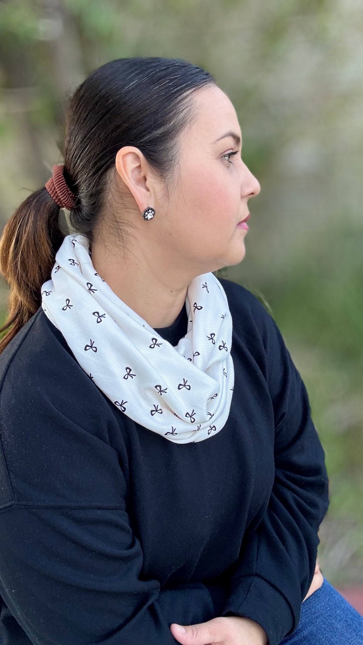 Coquette Bows Infinity Scarf