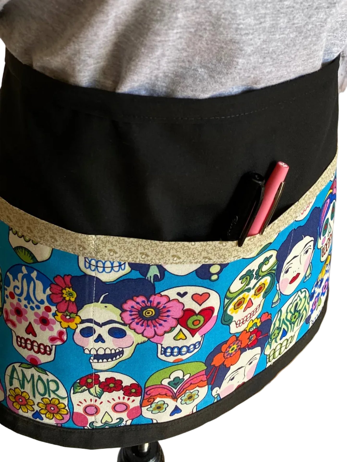 Frida and Calaveritas - Multipurpose Apron (blue)