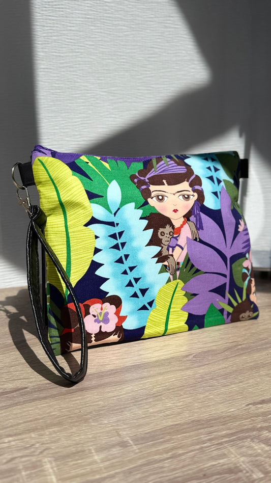 Fridita in the jungle Zipper Bag