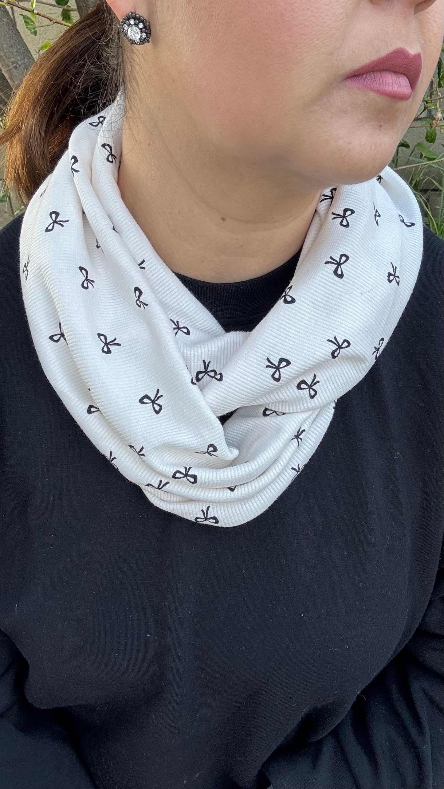Coquette Bows Infinity Scarf