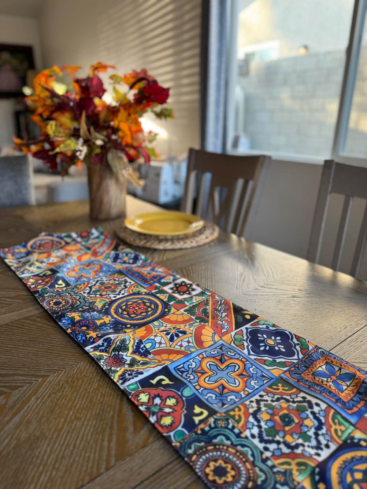Spanish Tiles Table Runner