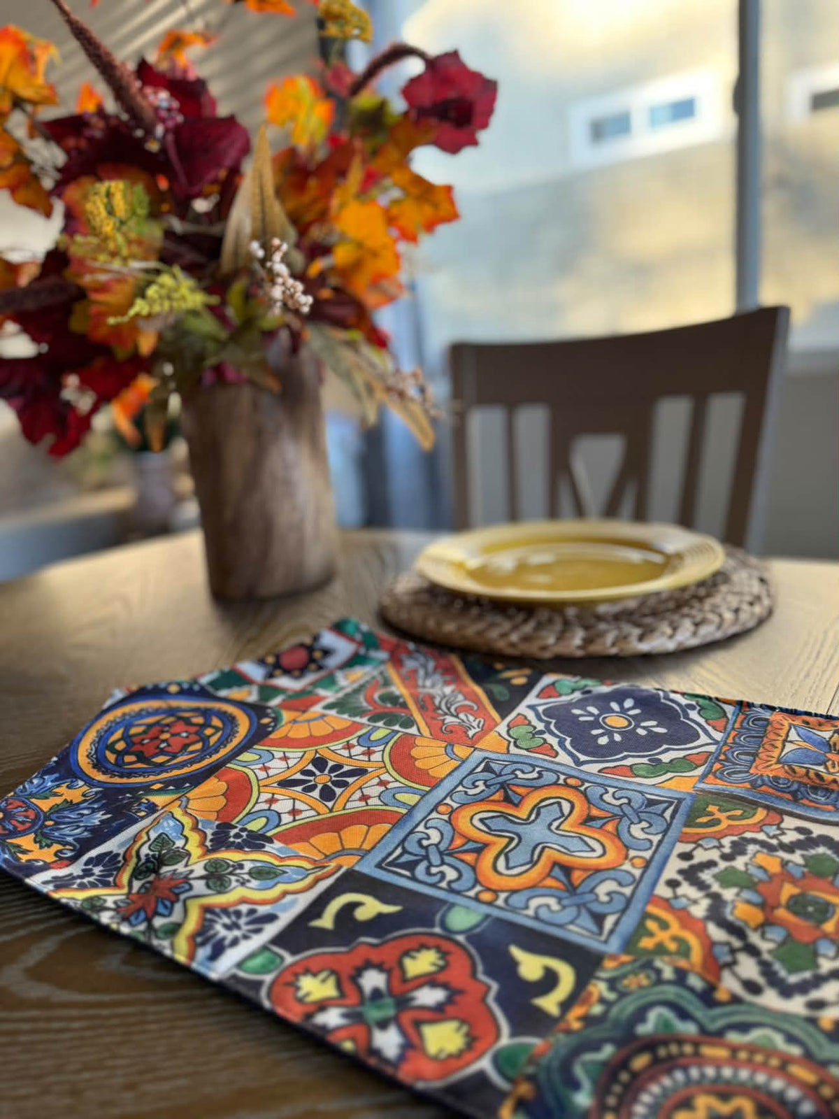 Spanish Tiles Table Runner