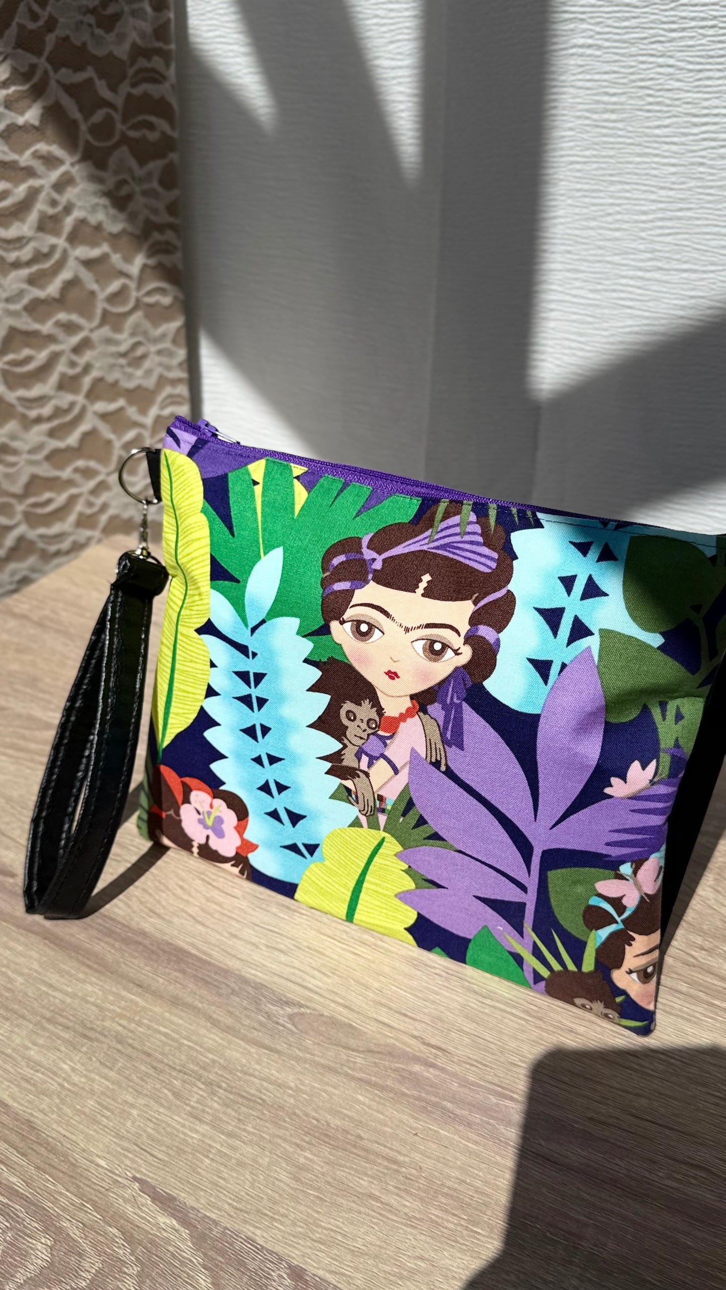 Fridita in the jungle Zipper Bag