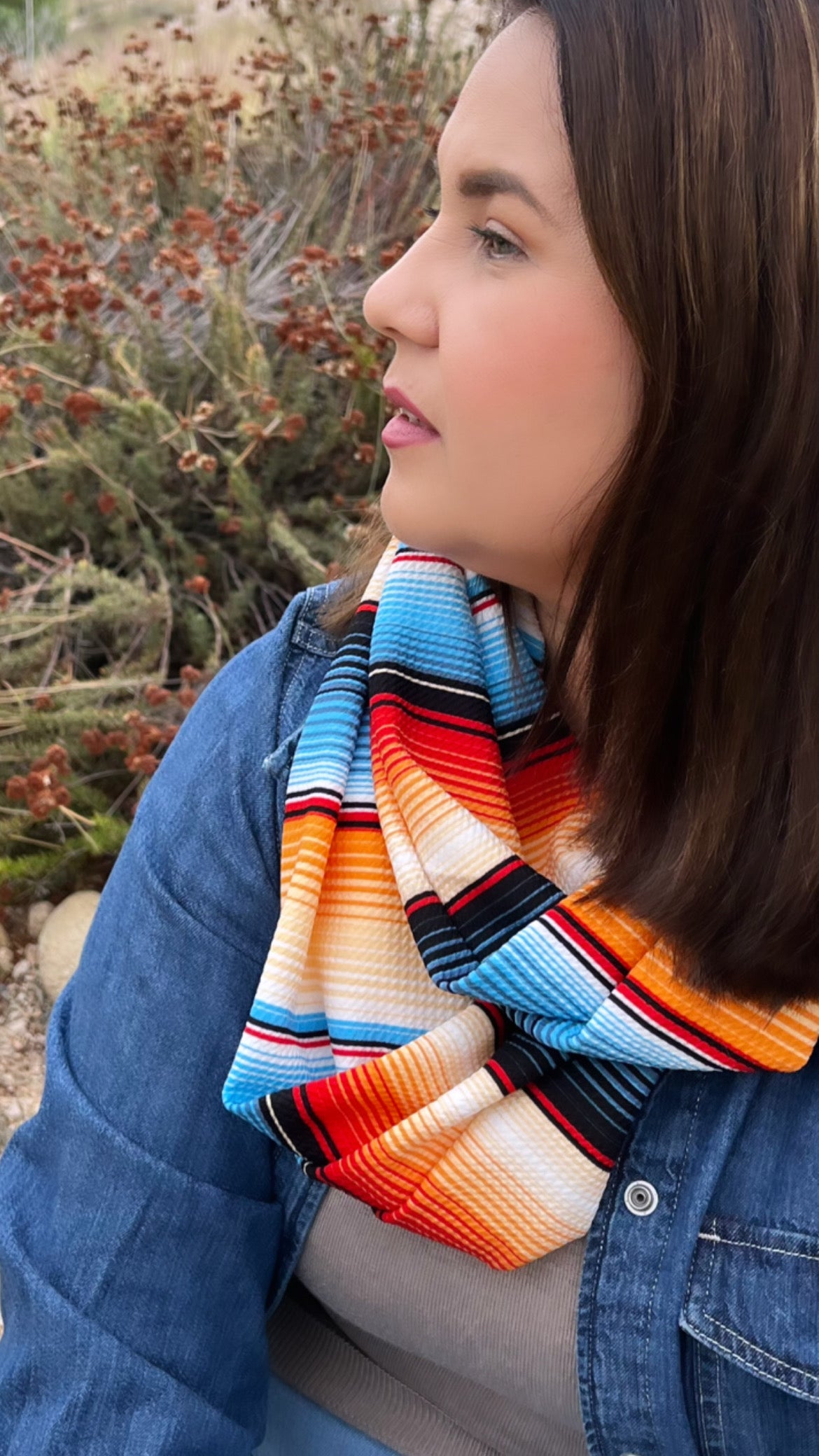 Otoño Sarape Inspired Infinity Scarf