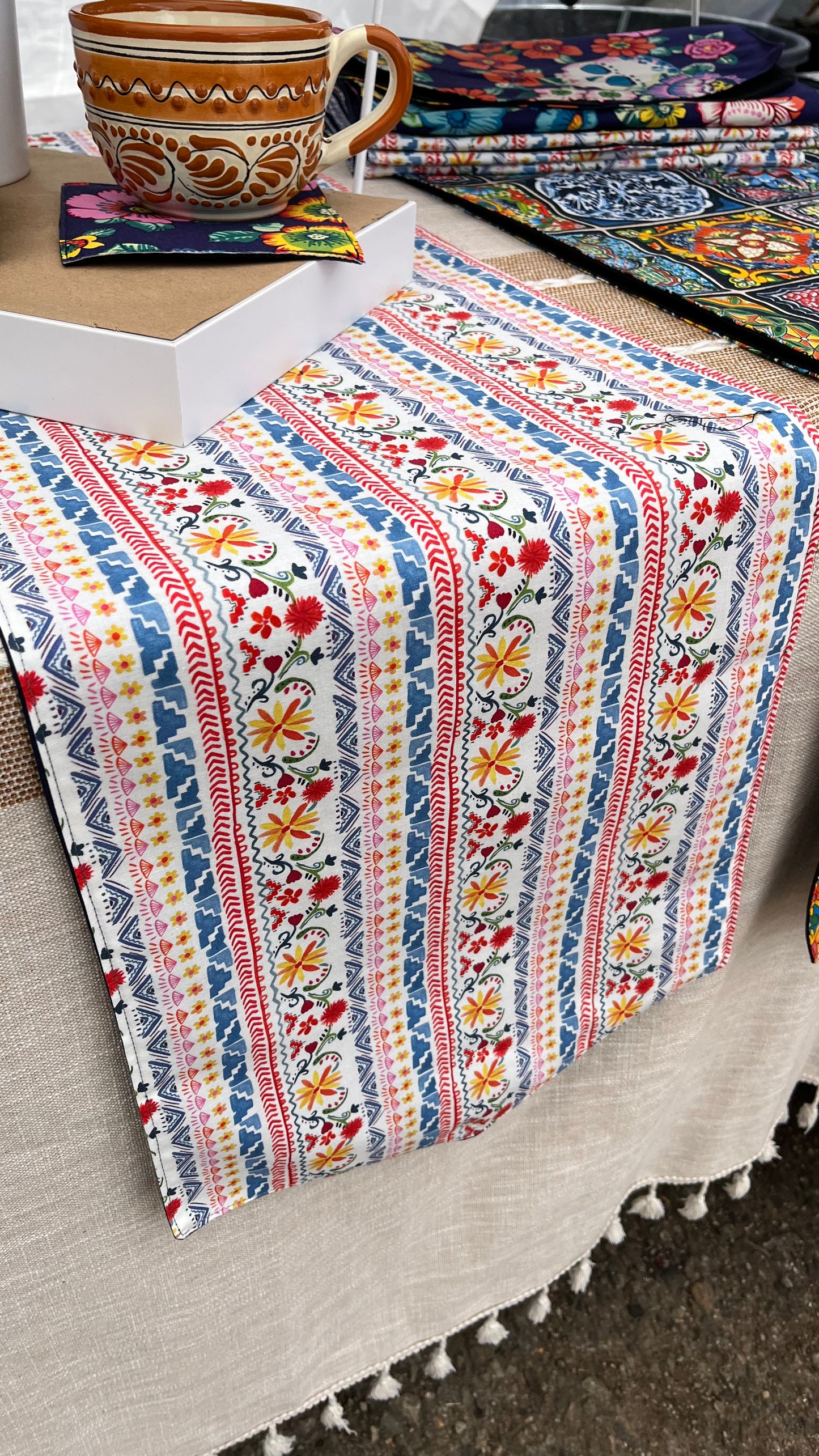 Grecas florales - Table Runner